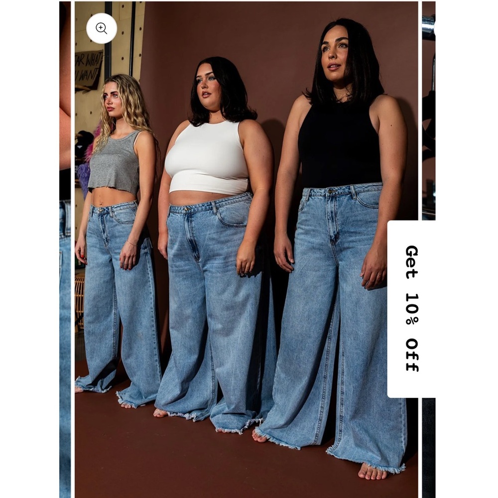 Dressed in LALA Light Blue Wide-Leg Jeans - Picture 5 of 10